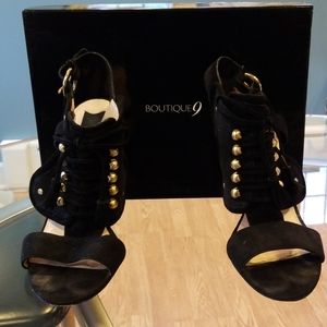 Black and gold heels high heels